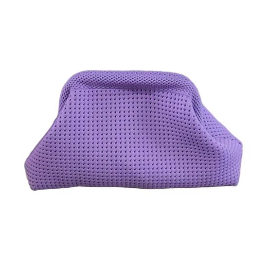 Gestrickte Wolken-Clutch Sommer Strandtasche Damen Abendhandtasche Einfarbige Clutch