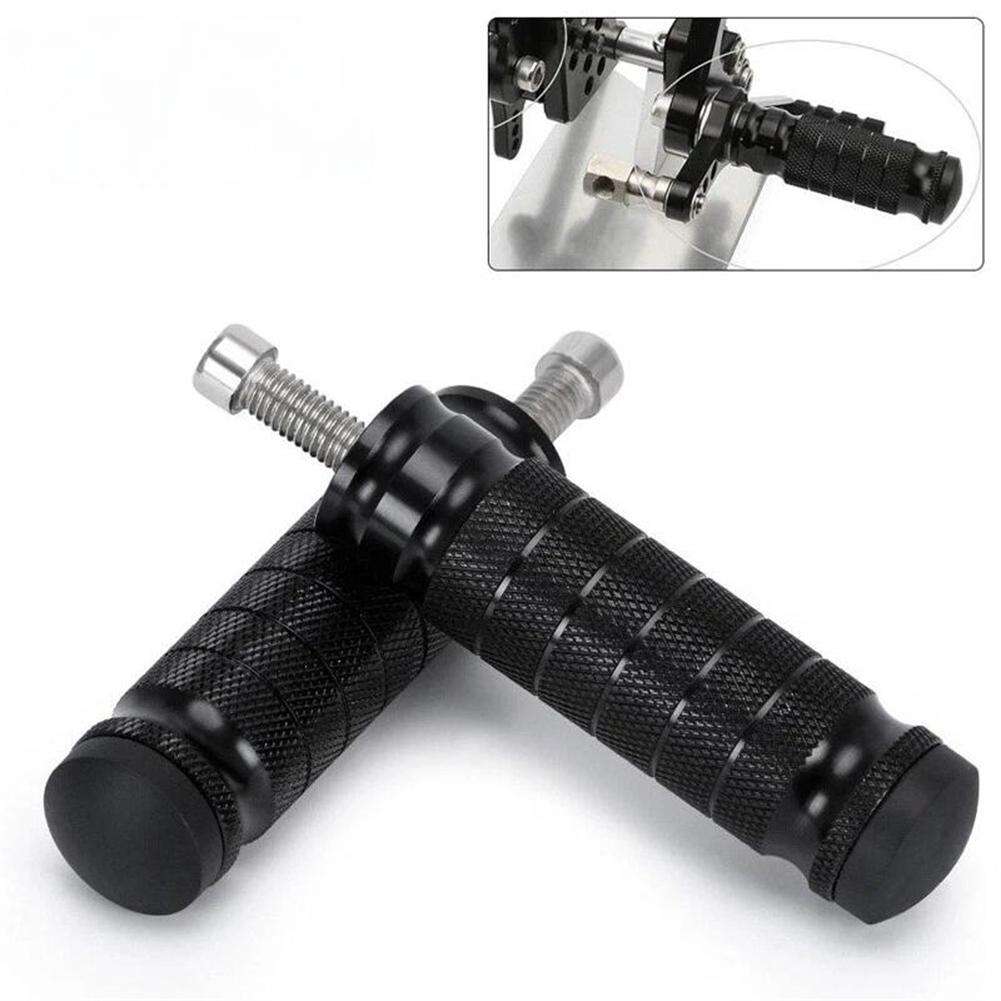 Fotstöd i aluminium baktill, halkfria fotpinnar, fotpinnar för motorcykel