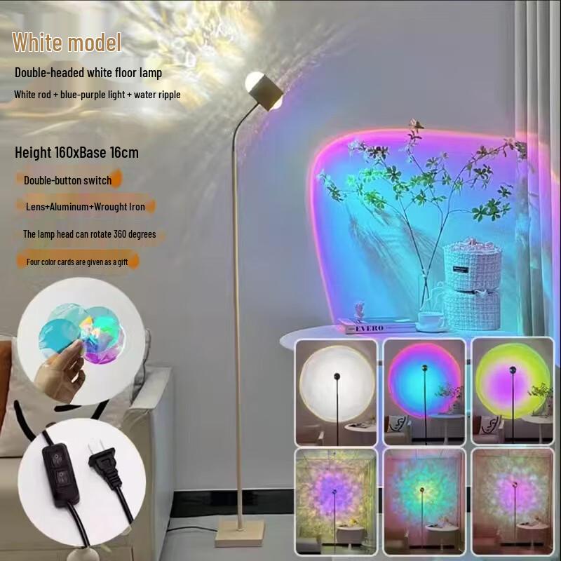 Oeny Dual-Head Heart Ambient Floor Lamp