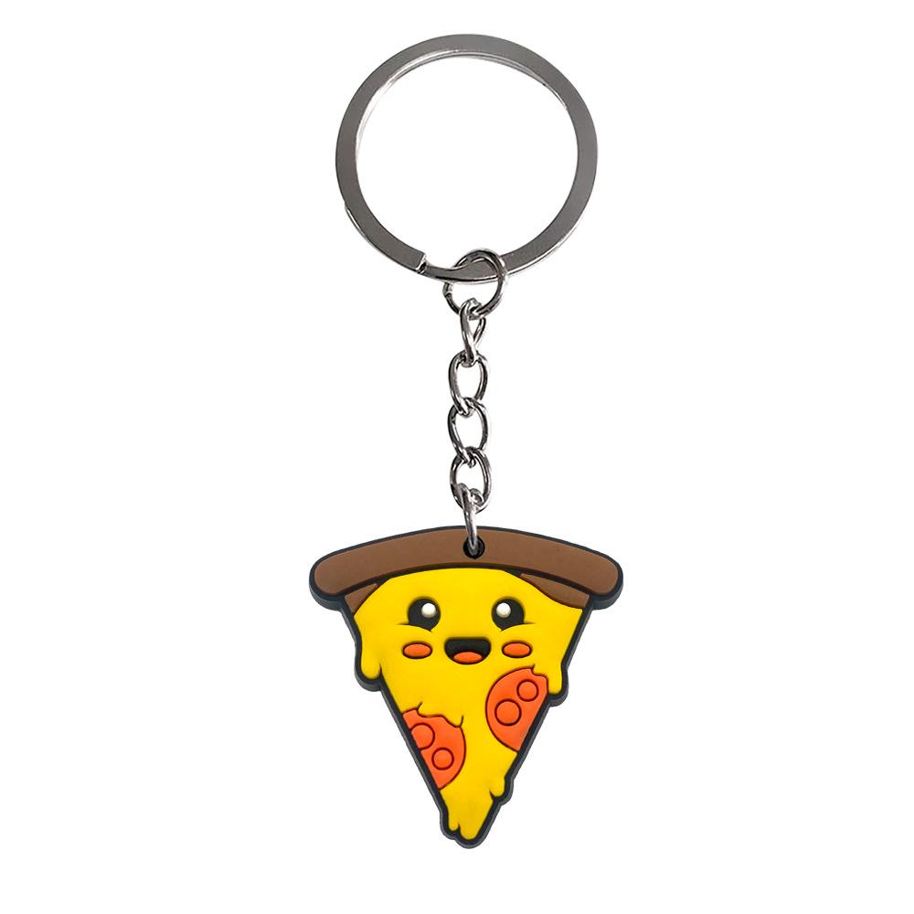 Exquisite PVC Food Keychain: Soft Rubber Pendant for Students - Trendy Small Gift