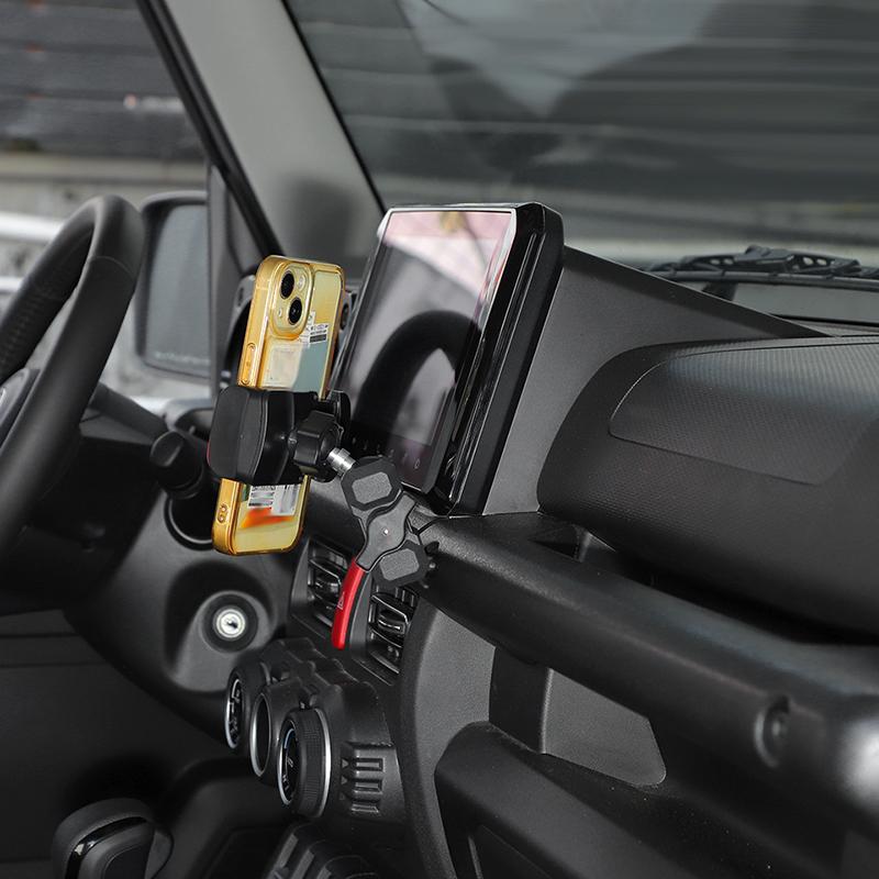 Car Co-pilot Handle Expand Phone Holder Mobile Phone Bracket GPS Phone Stand Bracket  Fit For Suzuki Jimny 2019 Up Car Interior Accessories