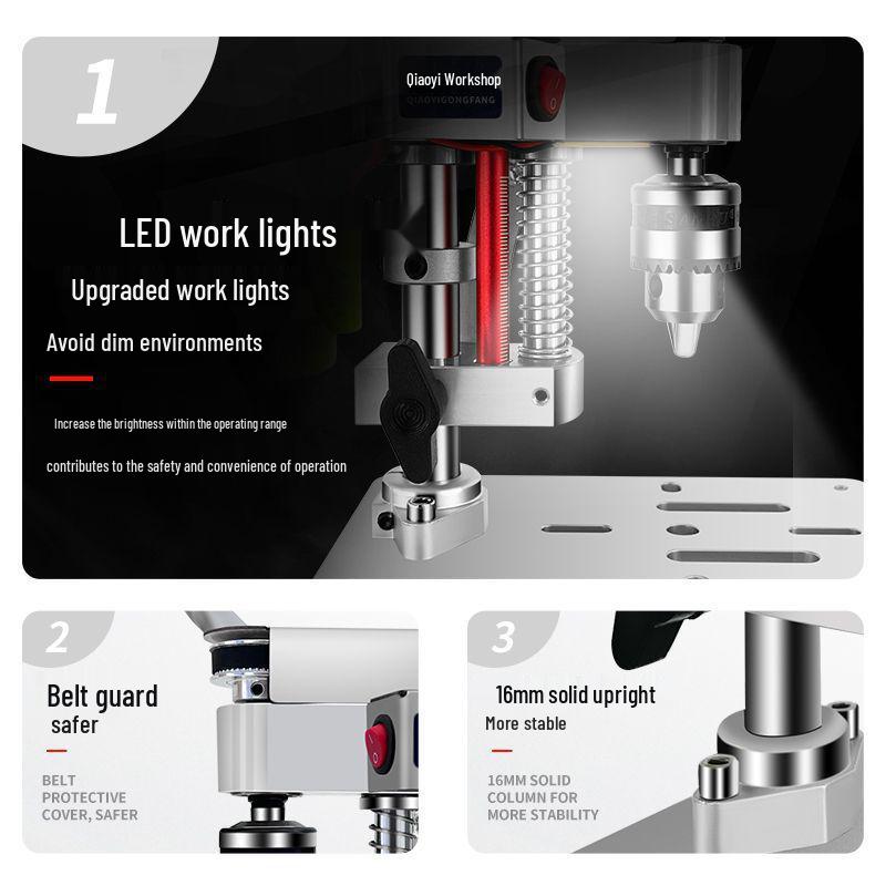 Mini precyzyjna wiertarka stołowa: Akcesoria DIY do naprawy zegarków i nie tylko