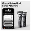 Braun Spare Blade Series 7 Shaver 73S Net Blade Inner Blade Integrated Cassette Overseas Genuine Product F/C73S (Product)