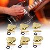 6 Stück Gitarrenmechanik-Knopf Exquisite Fischschwanzform Bequemer Griff Metall Stimmwirbelkopf