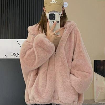 Double Sided Wool Jacket for Women, Mid Length, Autumn and Winter New Styles, This Year's Popular Imitation Lamb Wool Jacket