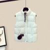 Down Cotton Vest Women's Autumn New Casual Bread Cotton Jacket for Wearing Outside Jacket with Vest Cotton and Camisole