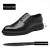New Men 37-48 Men's Flat / 8CM Heightening Elevator Shoes Business Formal Leather Shoes Man British Casual Wedding Suit Shoes