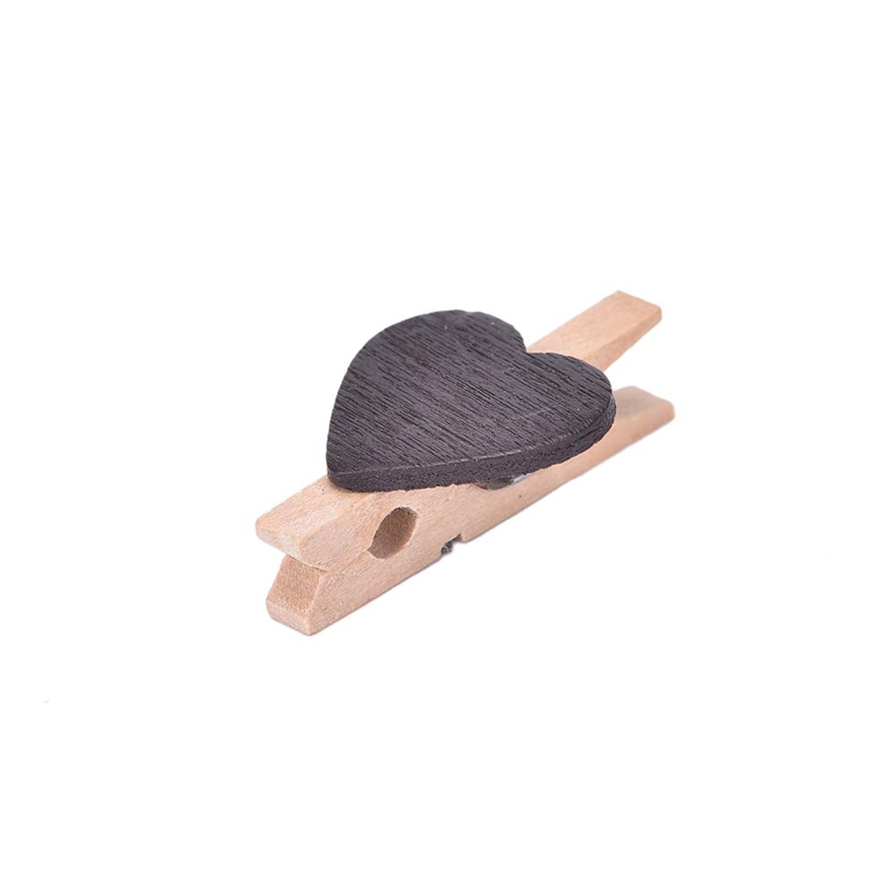Clothespin Office Supplies Craft Clips DIY Clothes Paper Peg Clothespin Colored Mini Love Heart Wooden 20pcs 3.5x0.7cm Wood