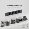 Adjustable Power Strip with One-Key Shut-Off for Kitchen, Living Room, Bedroom