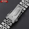 Silver Gold Stainless Steel Watch Strap 18mm 20mm 22mm Folding Buckle Watch Band Men Replacement Wristwatch Bracelet Accessories