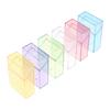 Clear Glitter Small Storage Box Kpop Photo Mini Card Holder Flip Lid Photo Case Small Stationery Card Holder Organizer