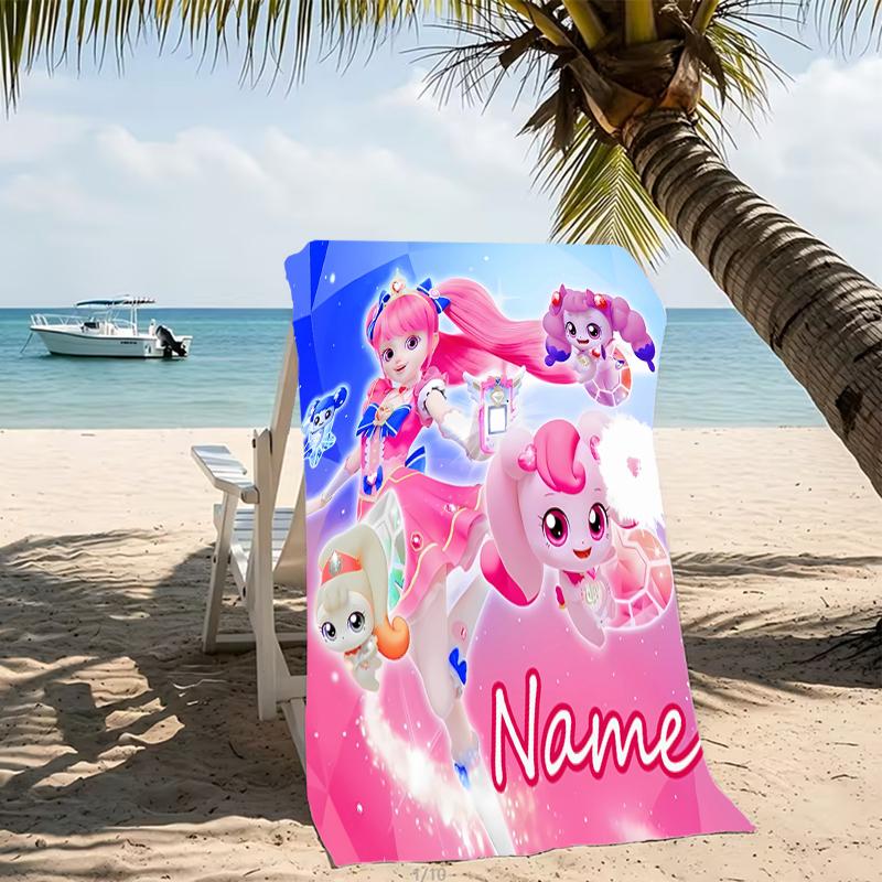 Customizable personalized beach towels Catch! Teenieping themed designs.Suitable for the beach, yoga, sports;ideal as beach accessories