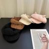 Sweet Bow Design Cute Cat Ear Berets Cap Spring And Autumn Travel Versatile Painter Hats For Woman
