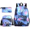 Cr7 Student School Backpack Three-Piece Set M