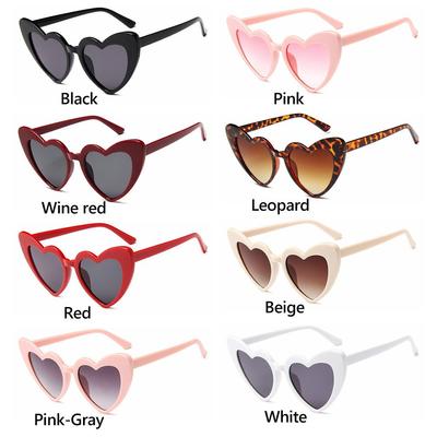 Heart Shaped Sunglasses for Women Fashion Love Heart Sunglasses UV400 Protection Eyewear