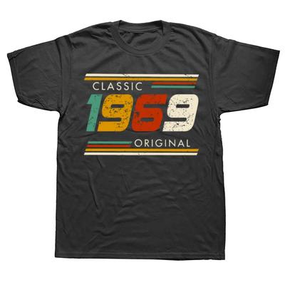 Classic 1969 Original Vintage 55th Birthday Gifts 55 Year Old T Shirts Summer Christmas Party Cotton Retro Gift Idea Tshirt