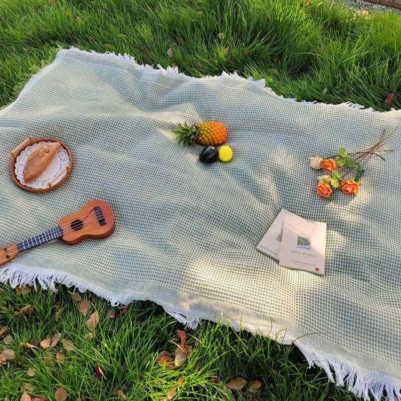 French Artistic Outdoor Double-Sided Picnic Mat - Thickened for Camping & Photography