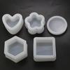 Epoxy Resin Hexagonal Crystal DIY Jewelry Box Silicone Mold Love Heart Storage Box Mold Brush Pot Resin Mold Jewelry Handcrafts