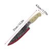 Halloween Decor Props Faked Bloody Sharp Knife Horror Cosplay Plastic Toy Simulation Weapons Fake Kitchen Knife Party Supplies