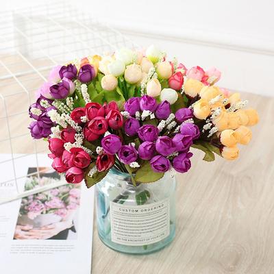 Artificial Rose Small Bud Christmas Decorations DIY