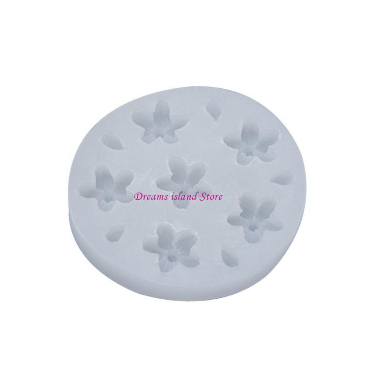 Small Flower Fondant Silicones Molds Cake Decoration DIY Baking Tool Epoxy Resins Chocolate Mould Soap Candy Molds HX6C