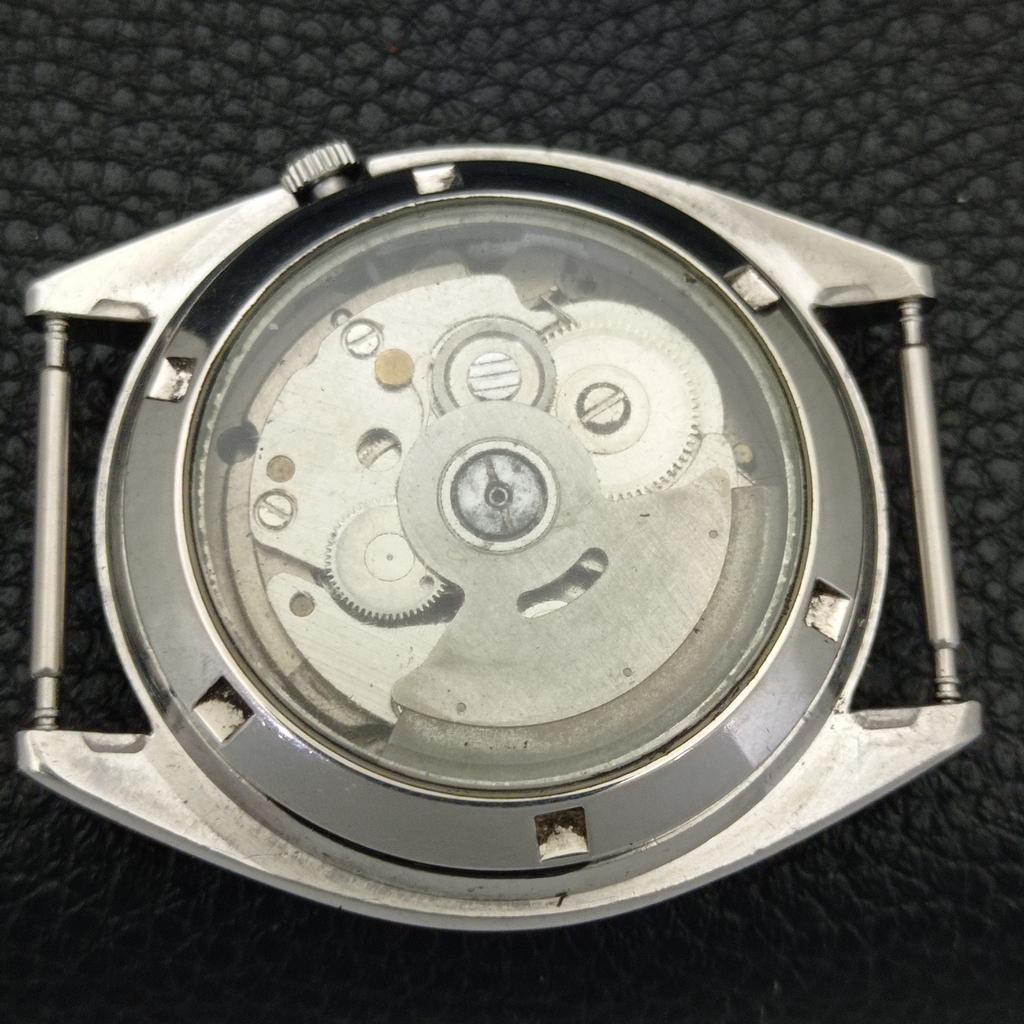 SEIKO 5 AUTOMATIC JAPAN MENS VINTAGE ARABIC BLACK COLOR DIAL WATCH a701430-5 R206b-a701430