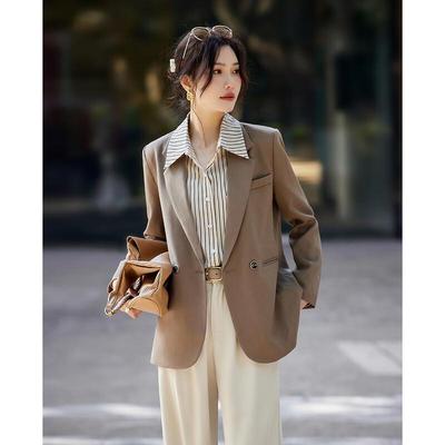 TERRE BLEUE Women's Casual Suit Blazer