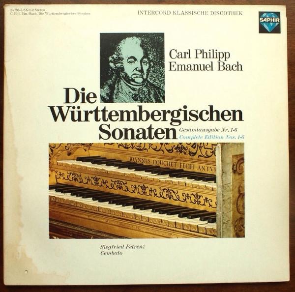 

LP Record CARL PHILIPP EMANUEL BACH SIEGFRI Die Wurttembergischen Sonaten Gesa 70209 SAPHIR 1975 Germany Classical Used