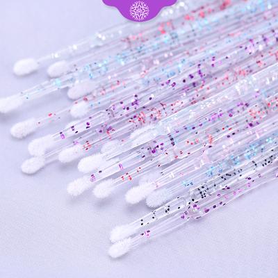 50 Pc Crystal Micro Brush Disposable Lash Removing Swab Mascara Wands Applicator Makeup Tools For Eyelash Extension Tools