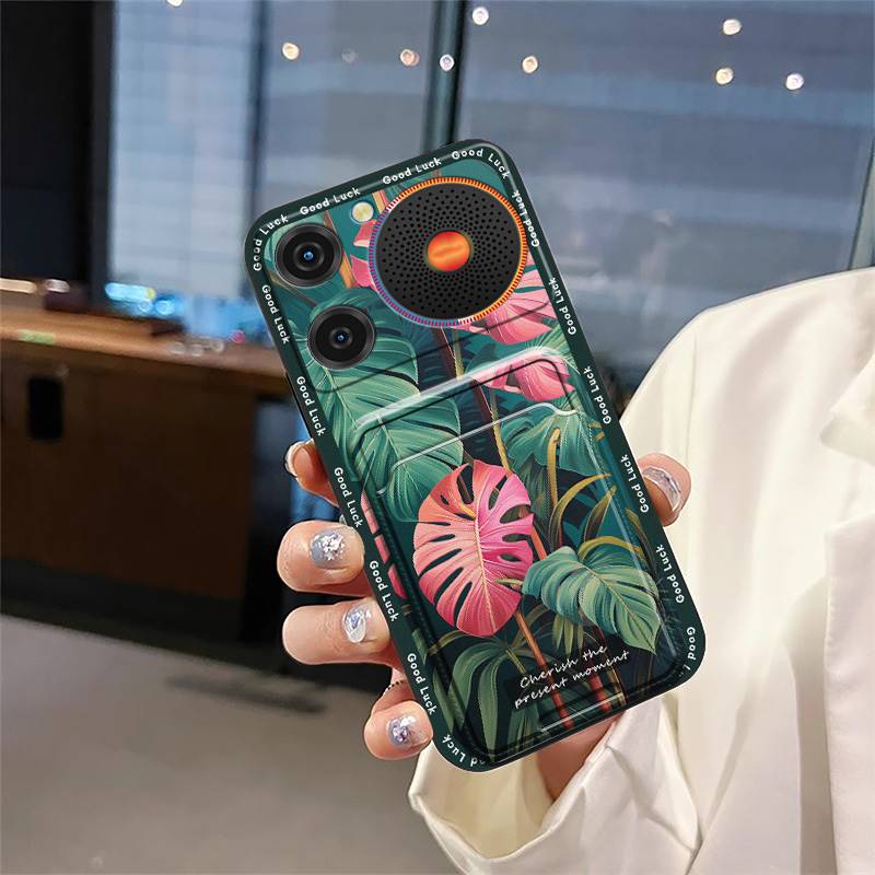 Back Cover Graffiti Phone Case For ZTE Nubia Music Anti-knock Fashion Design Cartoon Durable Card Bag Full Wrap TPU Cute
