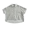2026 Summer Striped Short-Sleeve Boys' Casual Loose Lapel Shirt Jacket