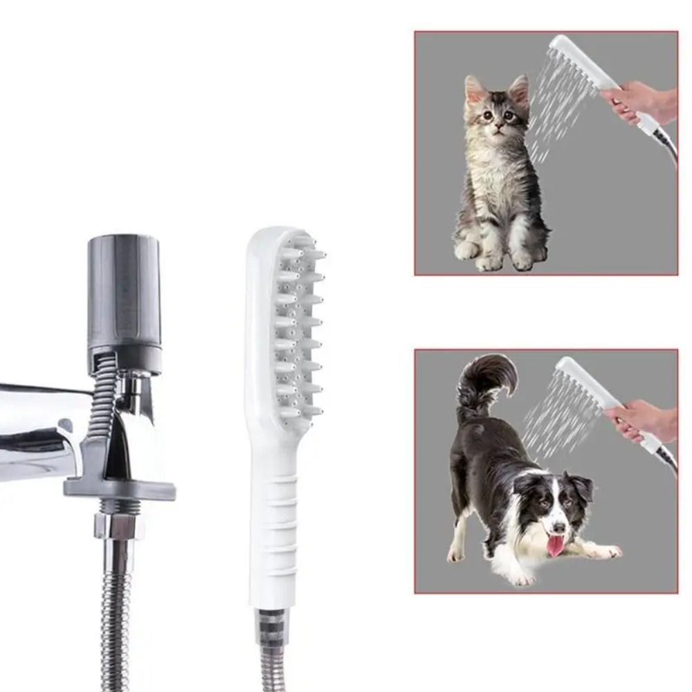 Hochdruck-Hundedusche Aufsatz Ein-Knopf-Schalter Multifunktionaler Haustierdusche Sprüher Universeller Massage Sprüher Haustierbedarf