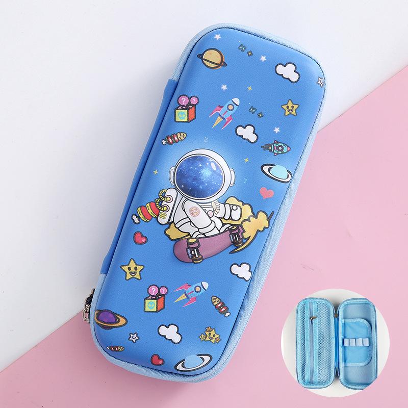 Bojin 3D Cartoon EVA Pencil Case - Large Capacity Stationery Box for School Students