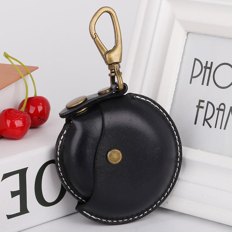 Portable Creative Bluetooth Earphone Case Small round Bag Gift Item Keychain Cable Organizer Hanging Bag Korean Sle Design