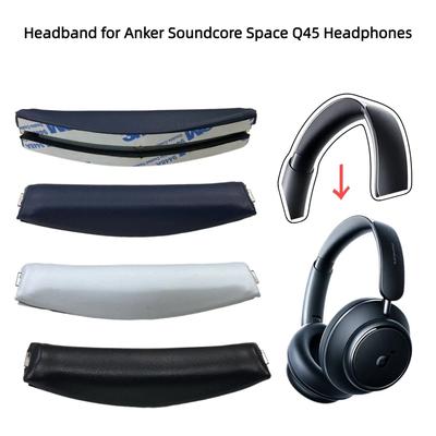 Q45 Replacement Earpads & Headband Replacement for Anker Soundcore Space Q45 Headphones,Protein Leather Ear Cushions Durability