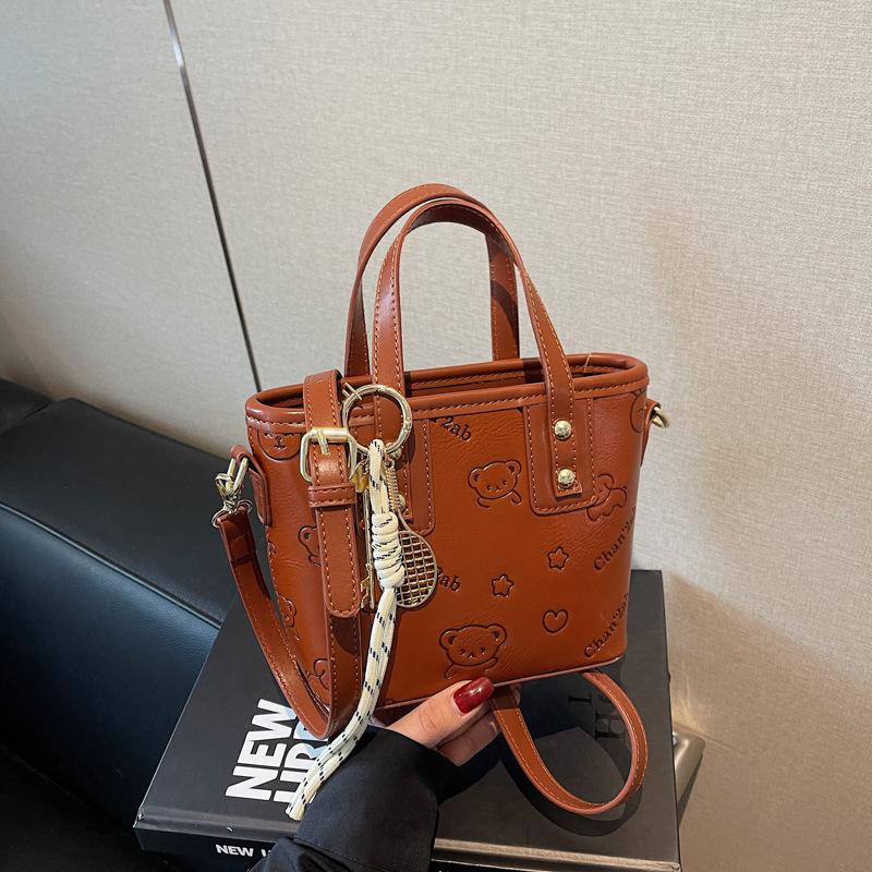 Handbag Women's New Versatile Bucket Bag Shoulder Crossbody Bag