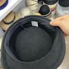 Japanese Wool Riding Cap - Contrast Bow Equestrian Hat for Women, Autumn Winter Fashion Face Slimming