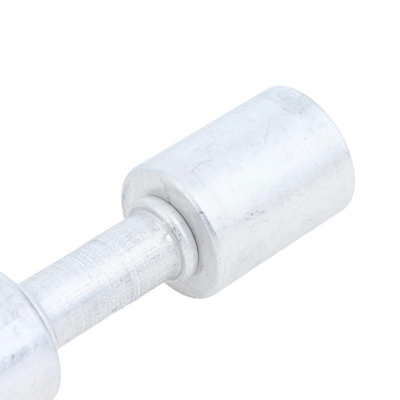 Straight Aluminum Beadlock Splice Fitting 3 Available Sizes #6 #8 #10 for Auto A/C Reduced Barrier Hose Retrofit