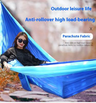 Hamac de Camping de Voyage Ultra-Léger Capacité de Charge 300kg Nylon Parachute Respirant à Séchage Rapide Inclus Extérieur Intérieur Jardin