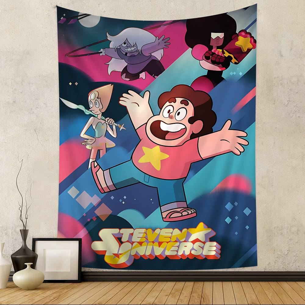 Anime S-Steven Universe Cartoon Tapestry Art Printing Japanese Wall Tapestry Anime Wall Hanging Home Decor 100X70CM