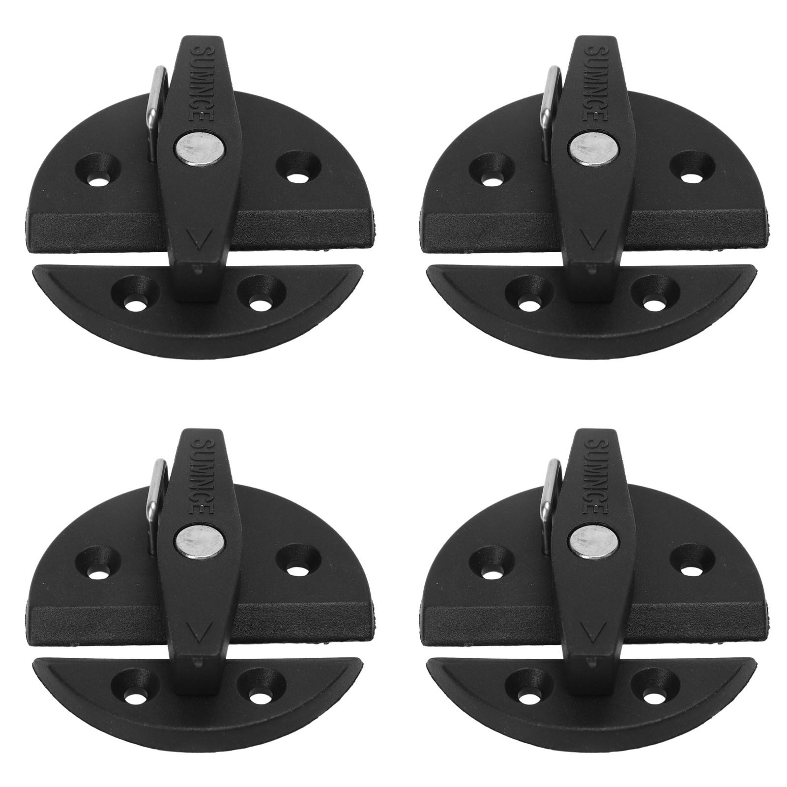 

4 Комплекта Поворотная защелка для шкафчика лодки Усиленный нейлон 59 мм Круглая поворотная кнопка Замок для двери яхты, автодома, шкафчика, люка