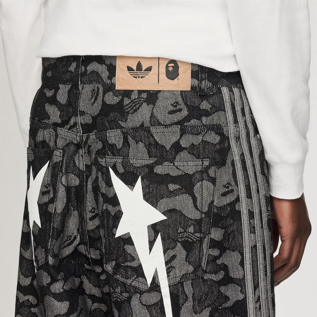 Adidas x BAPE Shark Denim Jorts Black Unisex Bottoms KF4917