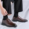 Business Dress Casual Leather Shoes Men's British Korean Version Best Man Wedding 2024 New Men's Leather Shoes 5520-R