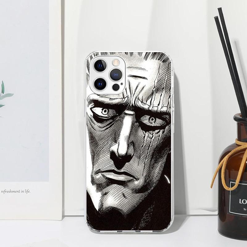 One P-Punch-Man Saitama King Phone Case For Iphone 17 Air 16 15 Plus 16E 14 Pro Max 13 Mini 12 11 7 8 SE Fundas Soft Back Cover