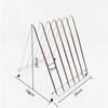 Durable Stainless Steel Cutting Board Rack Rust-Proof 6 Grids Drainage Stand Non-slip Wear-Resistant Storage Rack