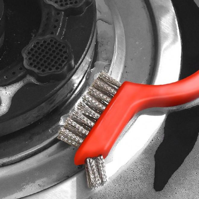 Three-Piece Kitchen Cleaning Set: Multi-functional Stove & Range Hood Brush