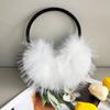 Faux Raccoon Fur Winter Earmuffs - Large Plush Ear Warmers for Cold Protection