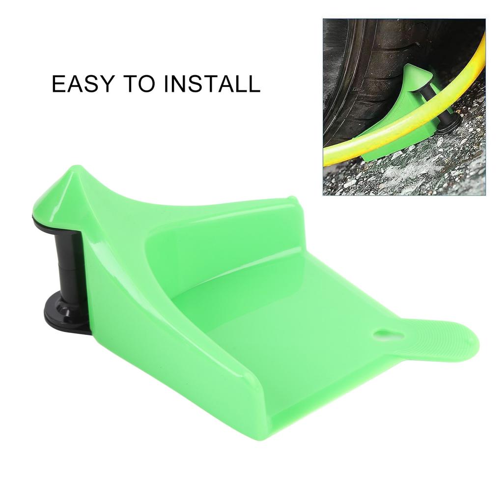 Car Hose Guide Plastic Detailing Tire Hose Roller Car Wheel Rolling System Tool To Prevent Stucking and Snagging Under Wheels Green
