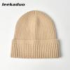 Autumn and winter light board knitted hat women's versatile solid color wool hat warm ear protector cold hat men's tide
