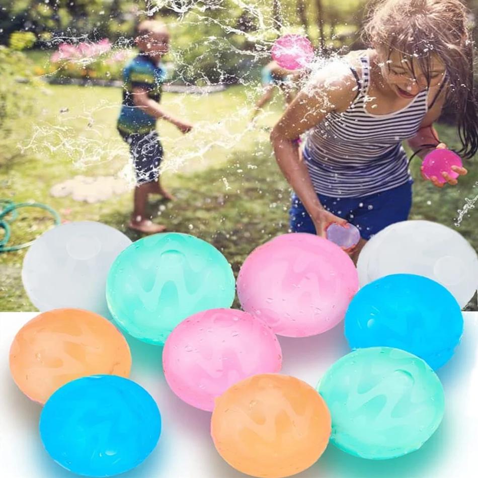 Reusable Water Balloons Quick Fill Self Sealing WaterBomb Splash Balls Toy Outdoor Summer for Kids Swimming Pool Water Balls